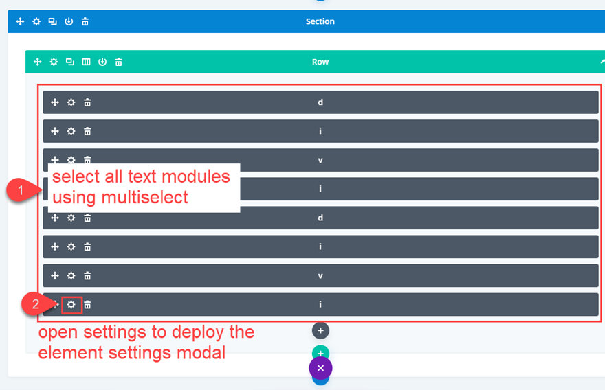conceptions de texte incurvées divi