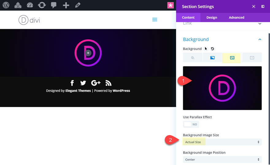 conceptions de texte incurvées divi