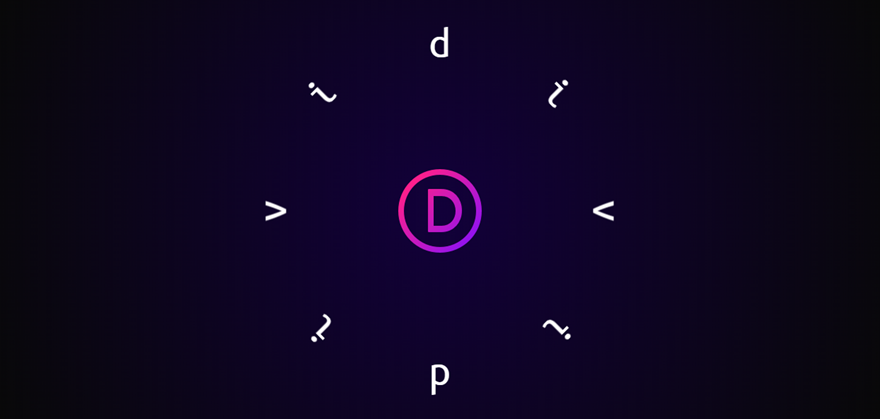 conceptions de texte incurvées divi