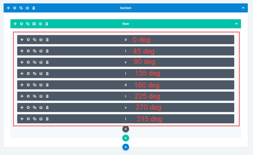 conceptions de texte incurvées divi