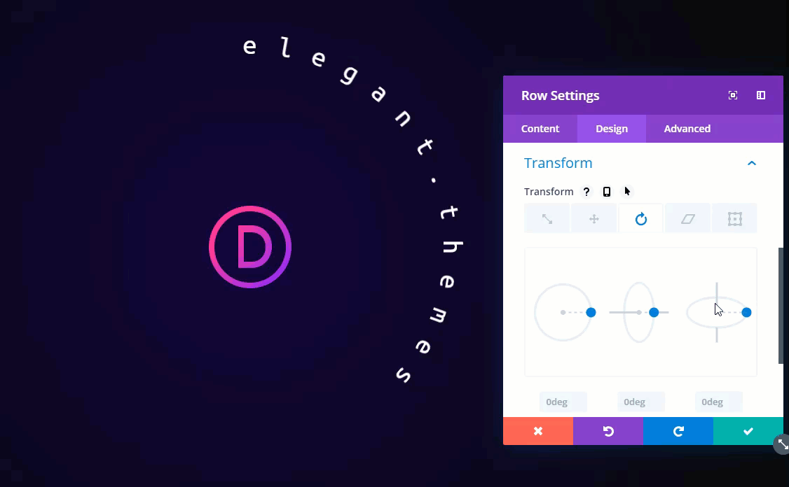 conceptions de texte incurvées divi