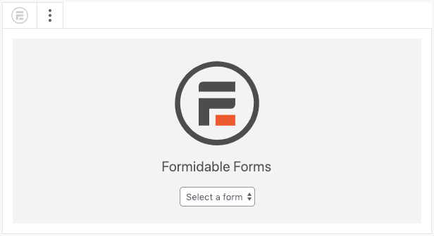 Formidable 用於發佈表單的 WordPress 區塊