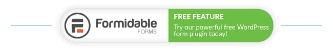 Formidable Forms 無料の WordPress プラグイン