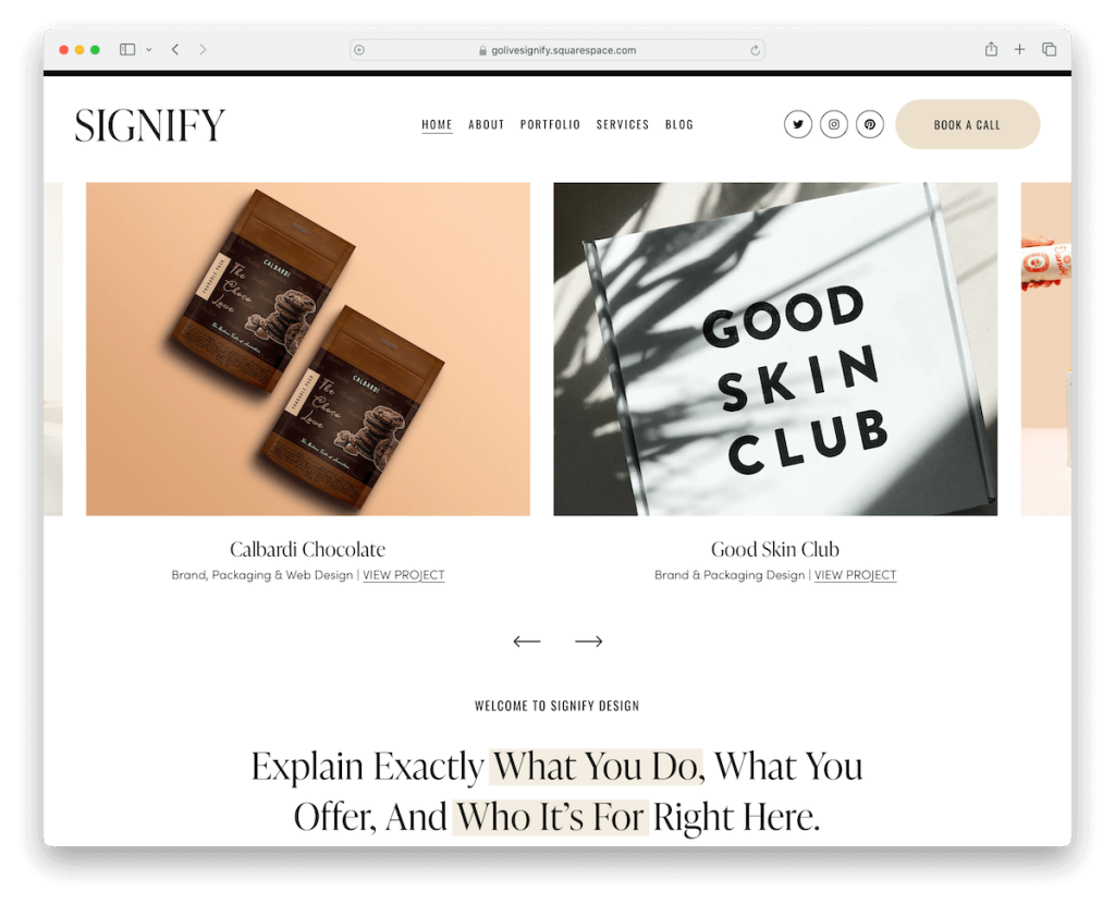 Signify Squarespace-Designer-Vorlage