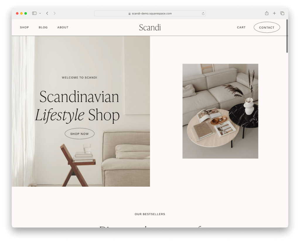 Scandi-Squarespace-Designer-Vorlage