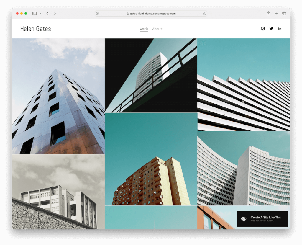 Gates-Squarespace-Künstler-Vorlage
