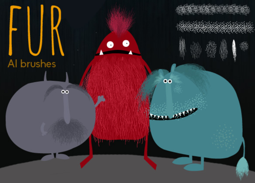 Pinceaux Illustrator gratuits