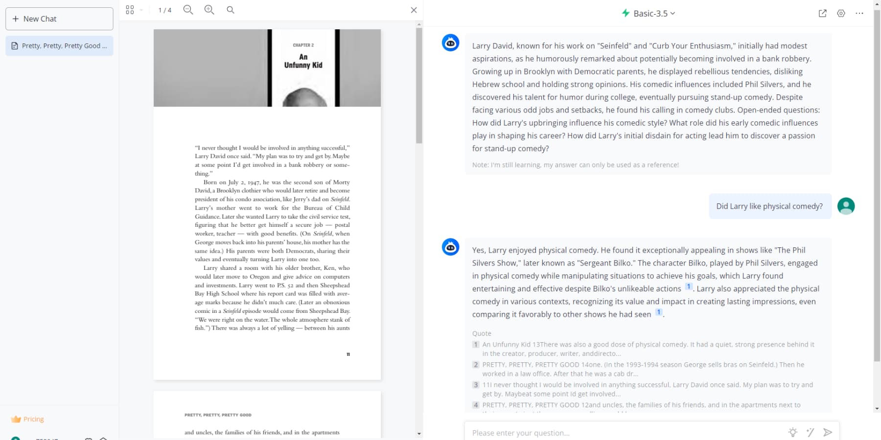 LightPDF 使用者介面的螢幕截圖