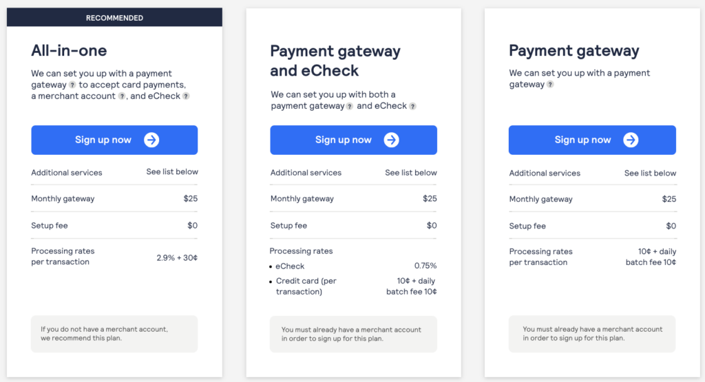 Authorize.net vs PayPal. Authorize.net fiyatlandırma yapısı.