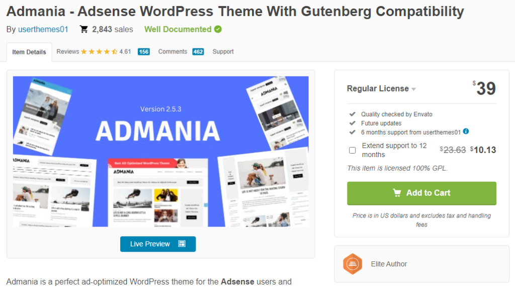 Admania-Thema