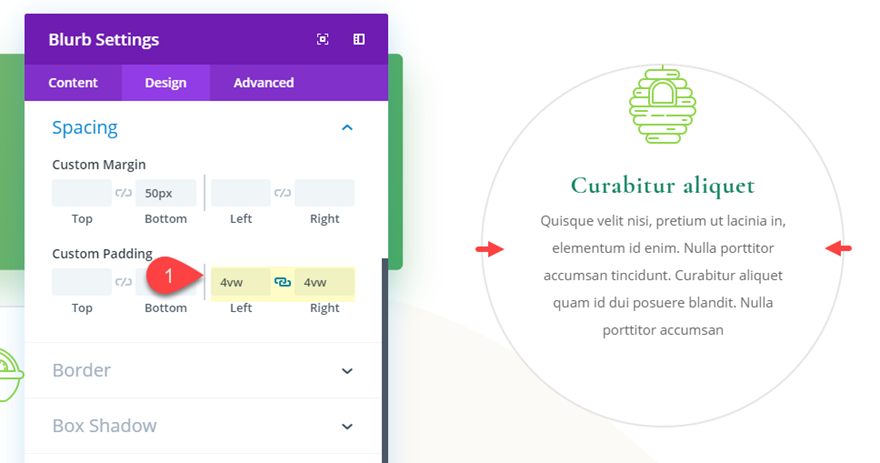 éléments circulaires divi