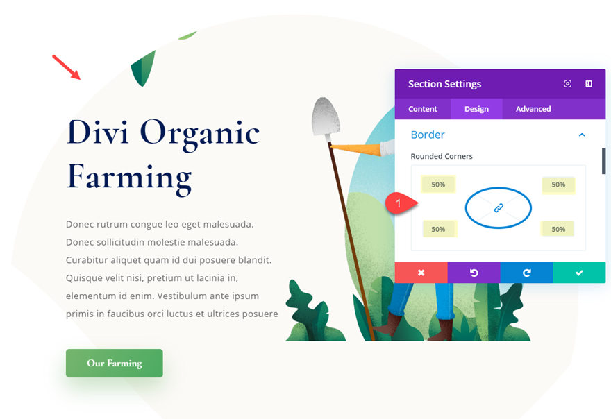 éléments circulaires divi