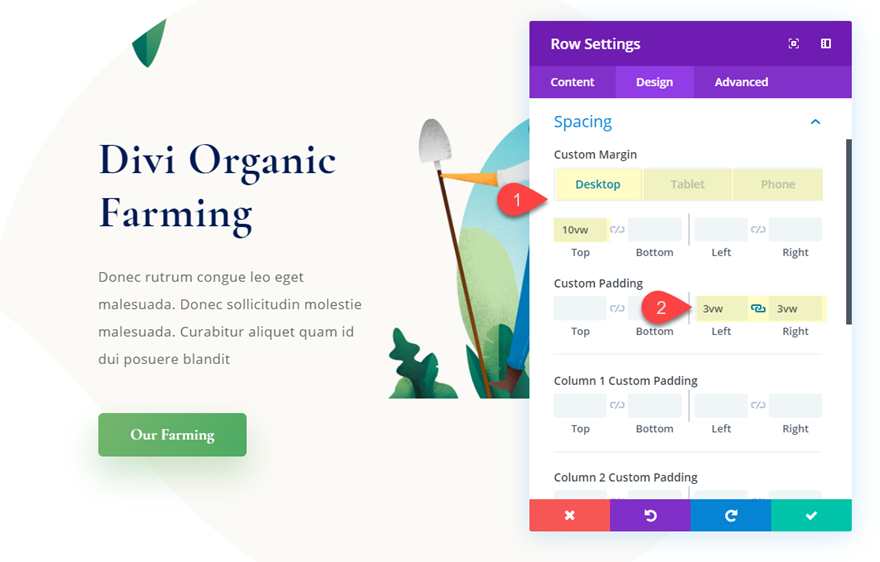 éléments circulaires divi