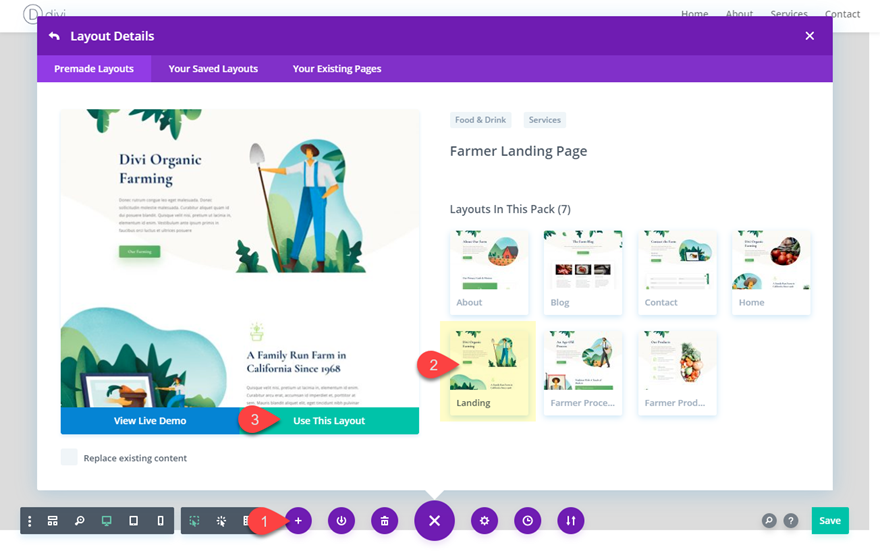 éléments circulaires divi