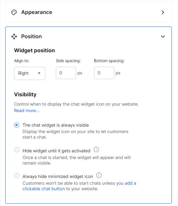 ライブチャット位置カスタマイズ - IsItWP - 無料の WordPress テーマ検出器 livechat position customization
