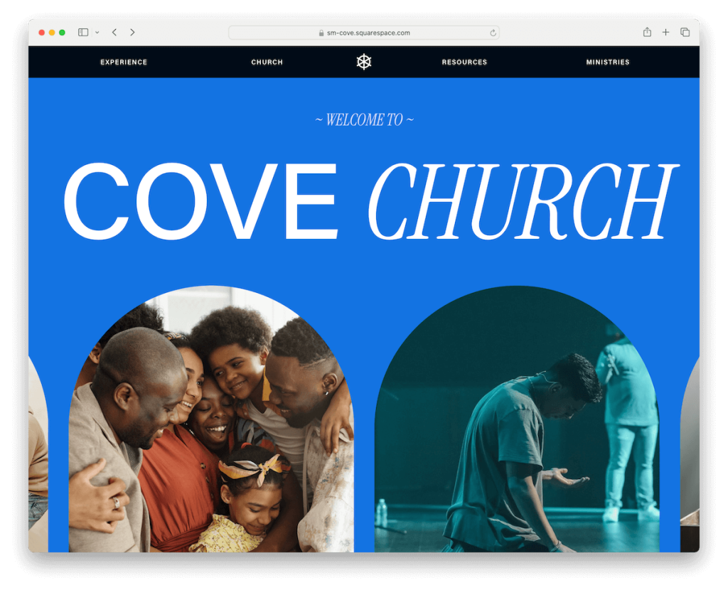 Cove-Squarespace-Kirchenvorlage