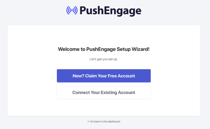 PushEngage 마법사