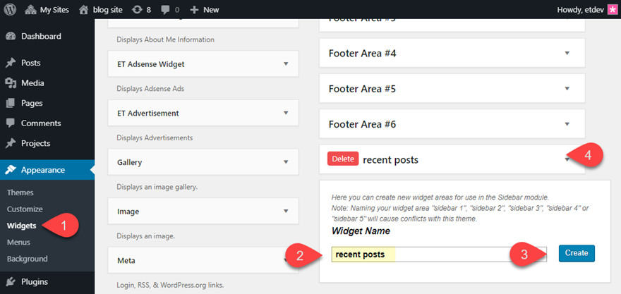 messages récents défilants