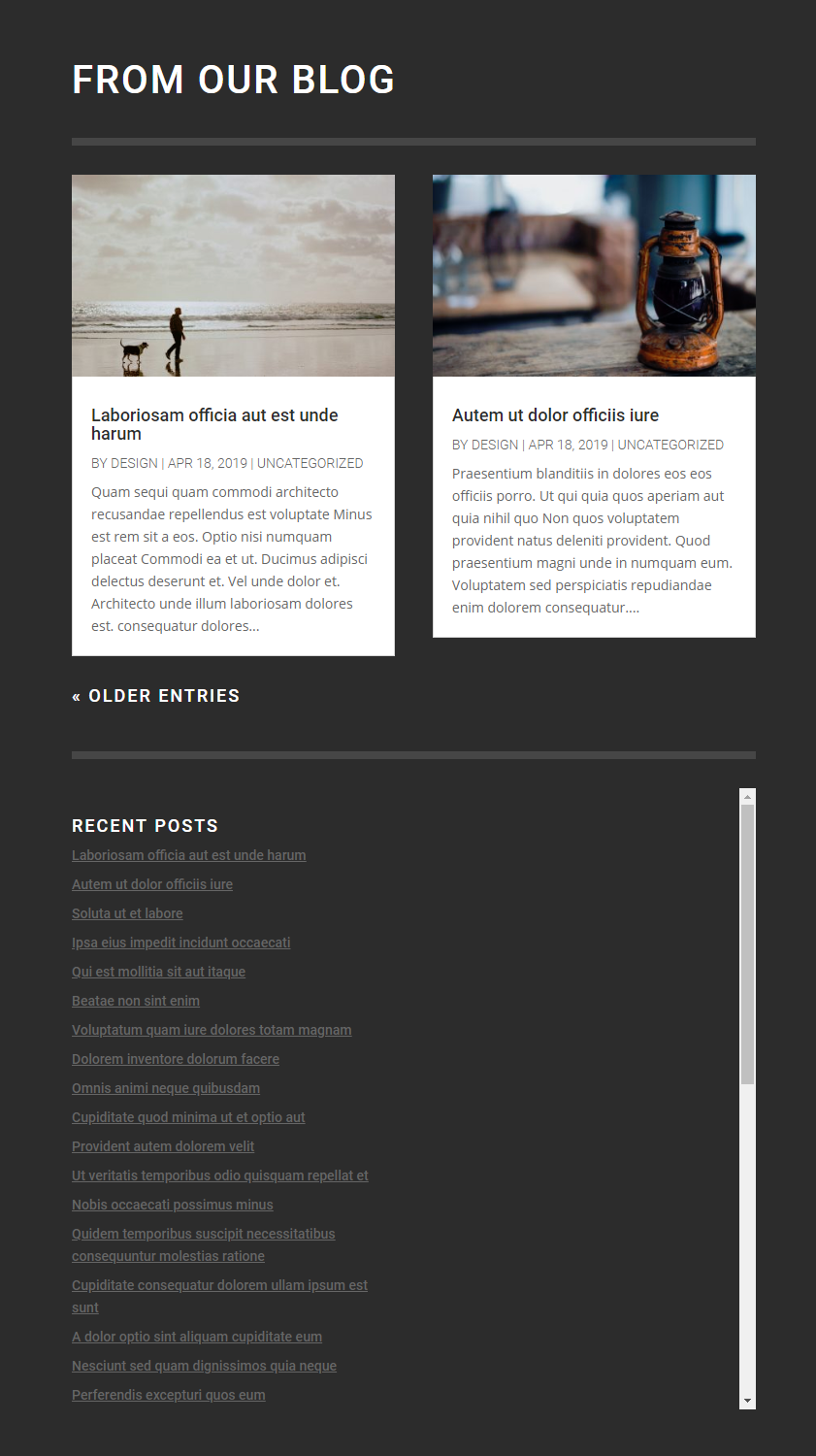 messages récents défilants