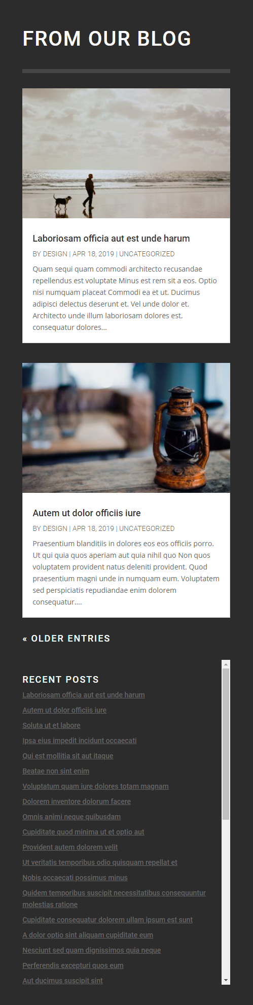 messages récents défilants