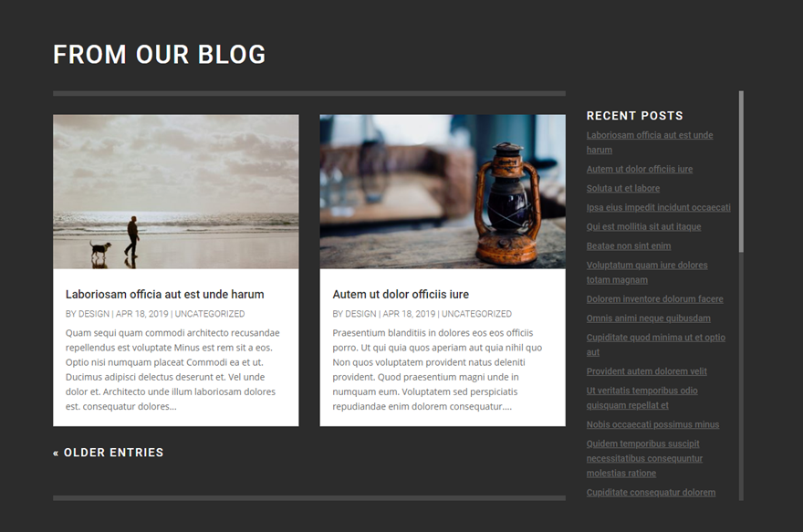 messages récents défilants