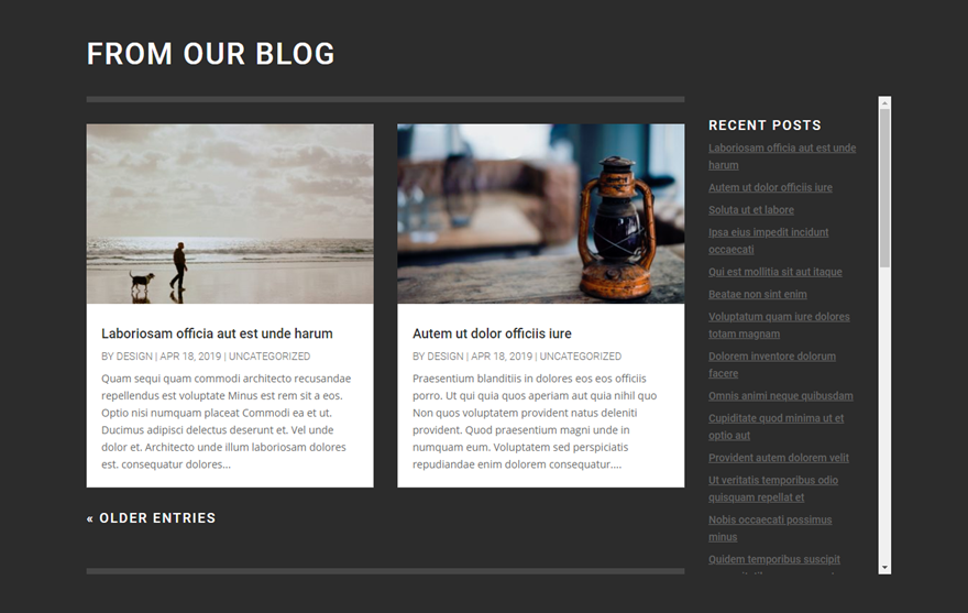 messages récents défilants