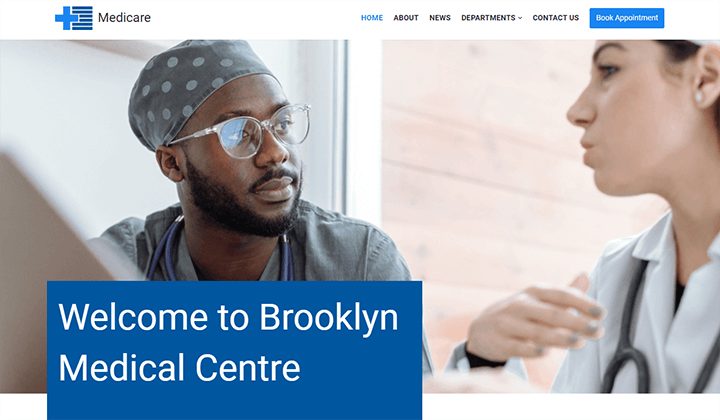 Die 10 besten Themes und Vorlagen für Arztpraxen für WordPress 2024 4 neve medicare image