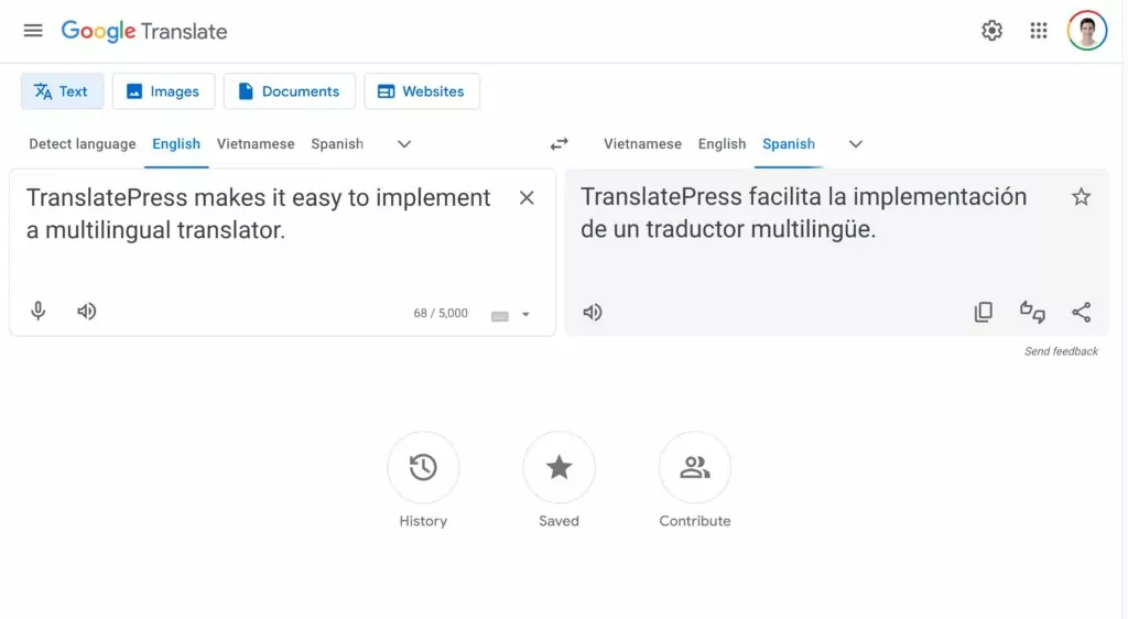 Google Translate, der beliebteste mehrsprachige Übersetzer