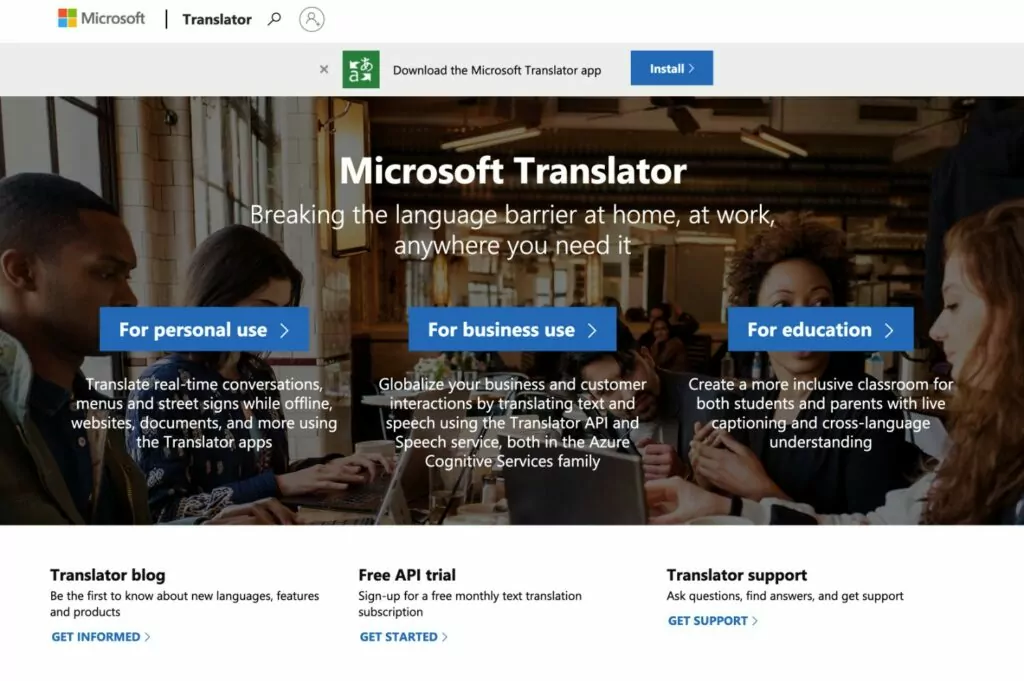 Traductor de Microsoft