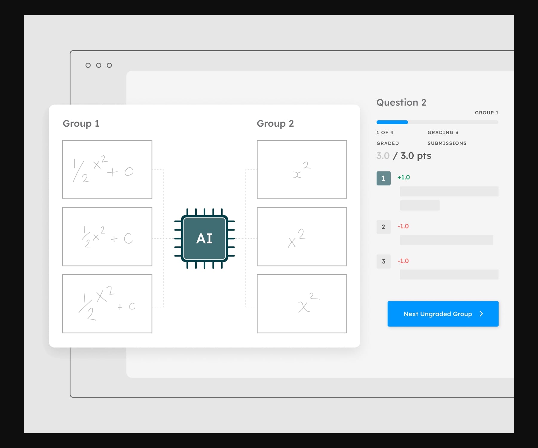 Gradescope AI الكتابة اليدوية