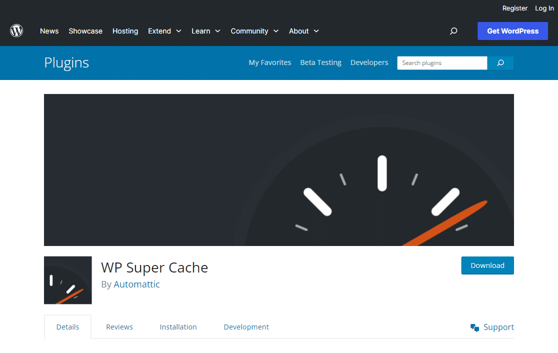 wp super cache plugin