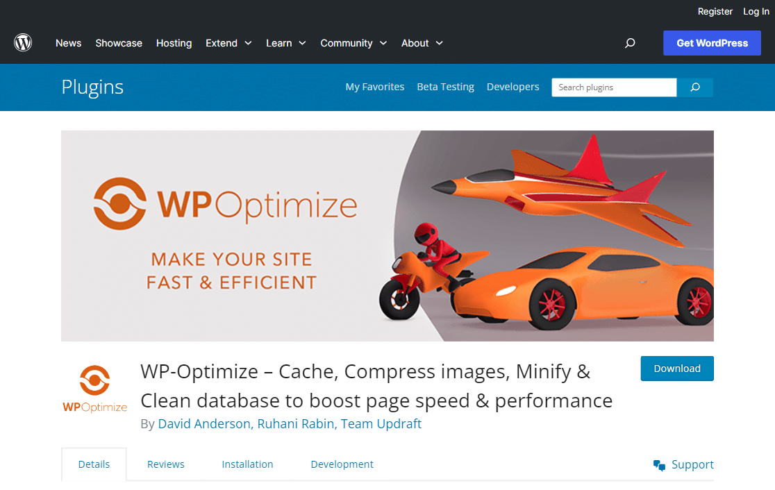 wp optimize plugin