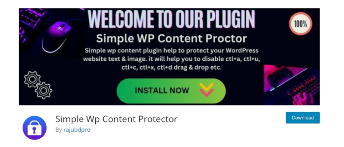 Simple Wp Content Protector