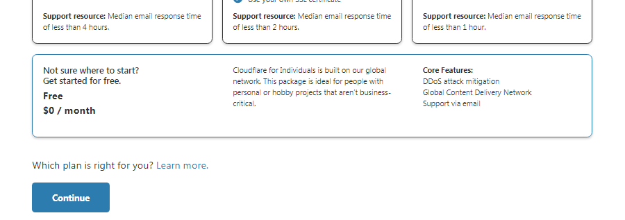 Jak zainstalować Cloudflare na swojej stronie WordPress? 5 Cloudflare Plans