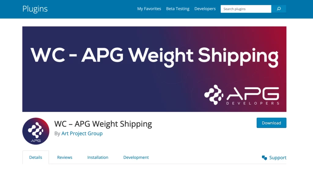 WC – APG Weight Shipping - repozytorium