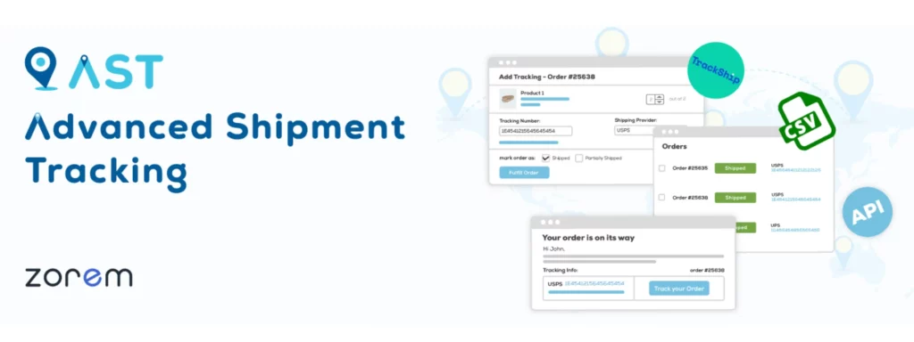 Advance Shipment Tracking von Zorem – Homepage eines der großartigen Woocommerce-Versand-Plugins