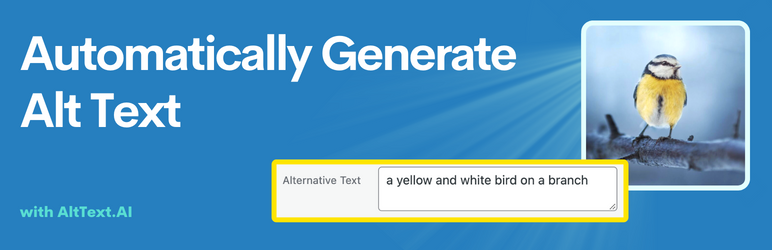 Alttext.ai เป็นปลั๊กอิน WordPress AI ที่สร้างข้อความแสดงแทนสำหรับรูปภาพโดยอัตโนมัติ