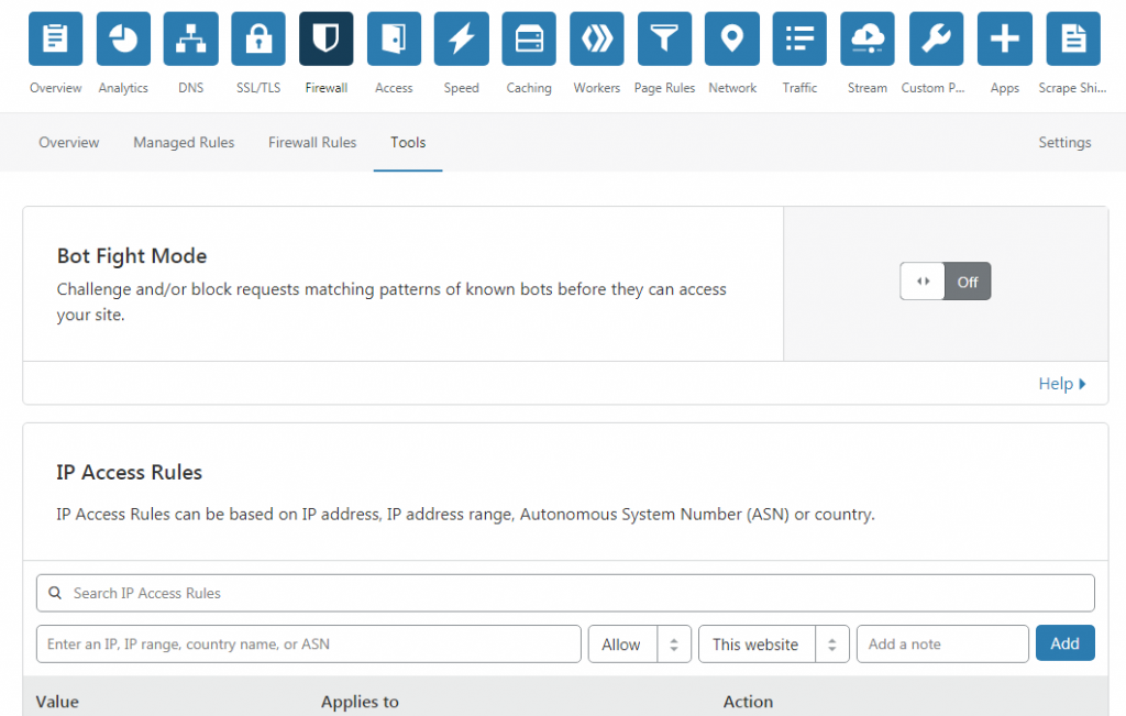 Wie richte ich Cloudflare-Einstellungen in WordPress ein? 17 cloudflare ip whitelist How to Setup Cloudflare Settings on WordPress?