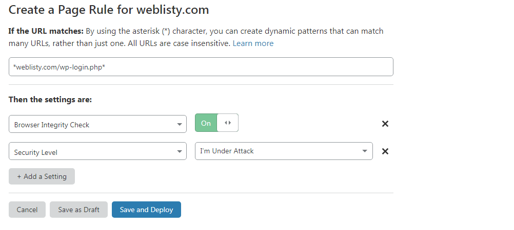 cloudflare wp login How to Setup Cloudflare Settings on WordPress?