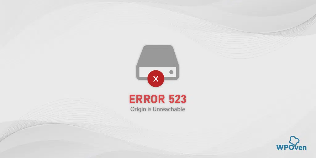 Error code 523
