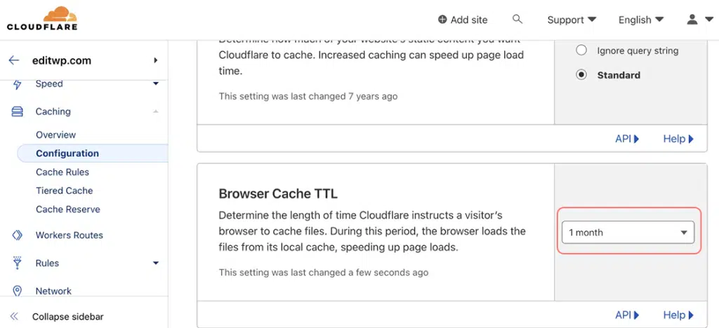 Wie richte ich Cloudflare-Einstellungen in WordPress ein? 12 Caching Settings in Cloudflare