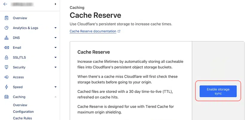 Wie richte ich Cloudflare-Einstellungen in WordPress ein? 16 Cache Reserve Settings in Cloudflare