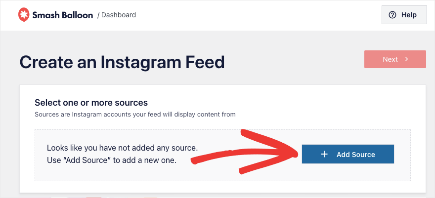 Aggiungi la fonte nel feed di Instagram