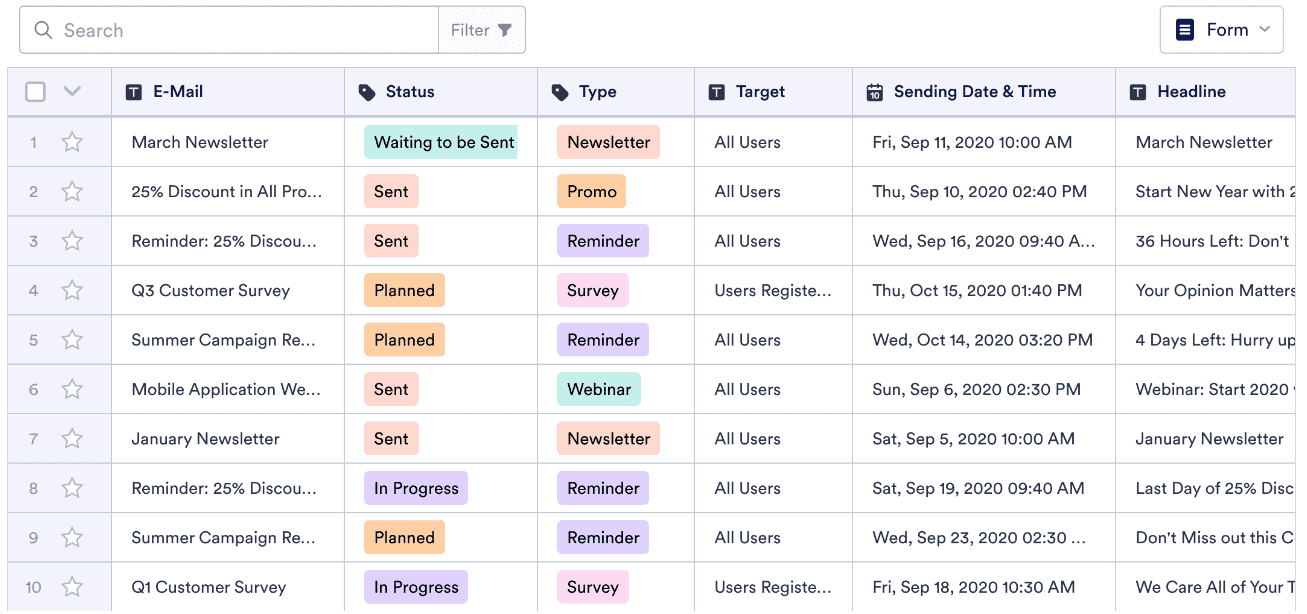 이메일 뉴스레터 콘텐츠 구성 방법 Calendar_email 뉴스레터 콘텐츠 템플릿