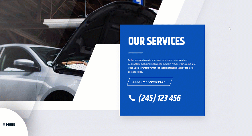 Раскрывающееся липкое меню