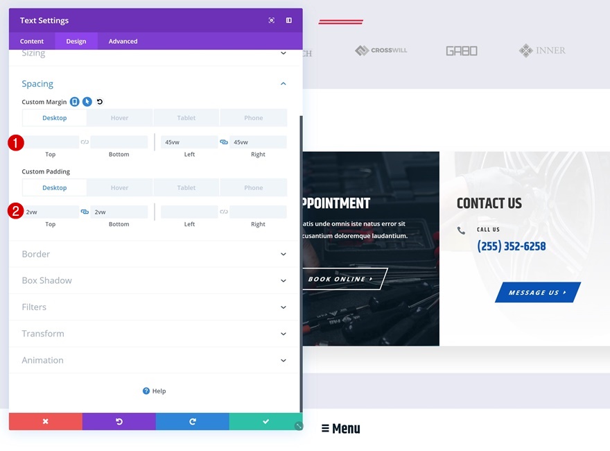раскрывающееся липкое меню