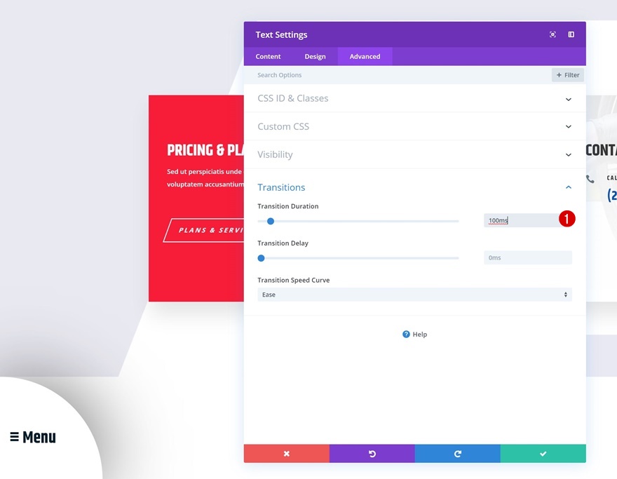 раскрывающееся липкое меню