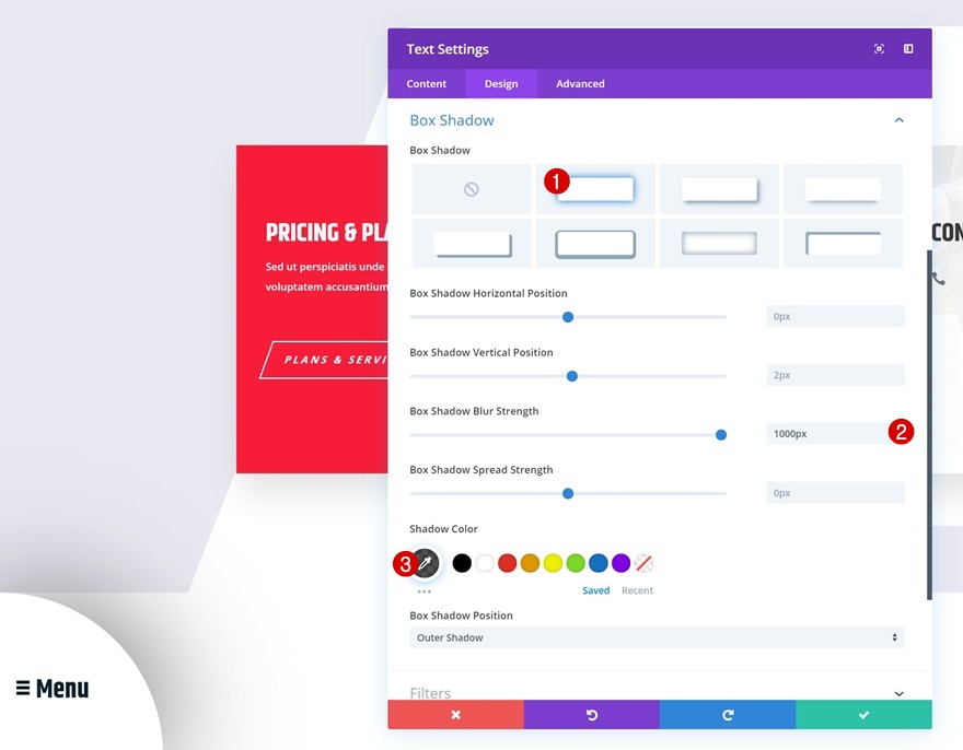 раскрывающееся липкое меню