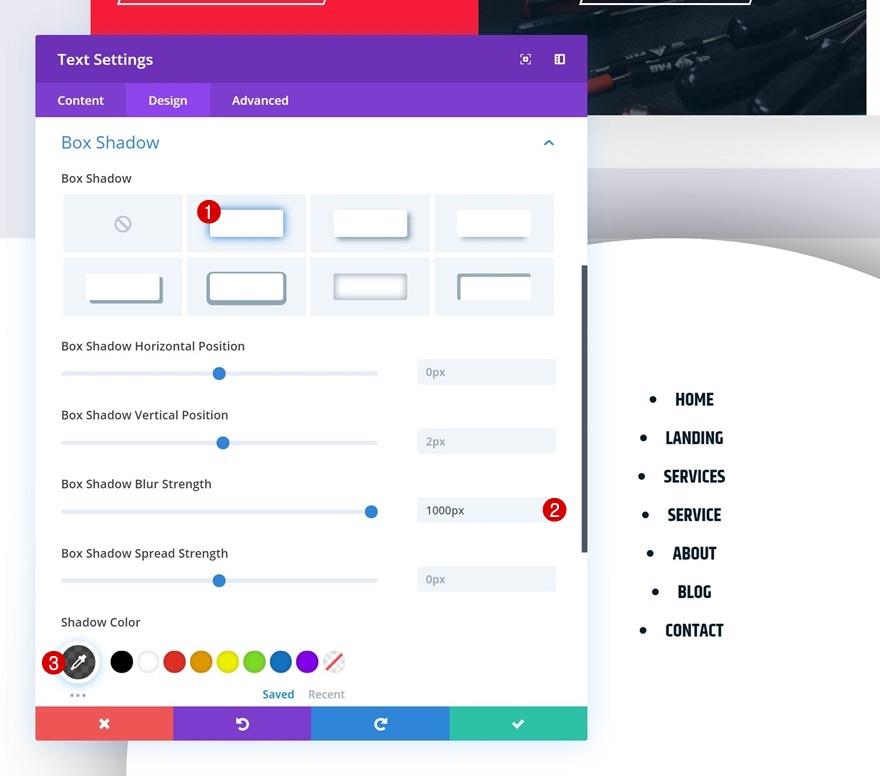 раскрывающееся липкое меню