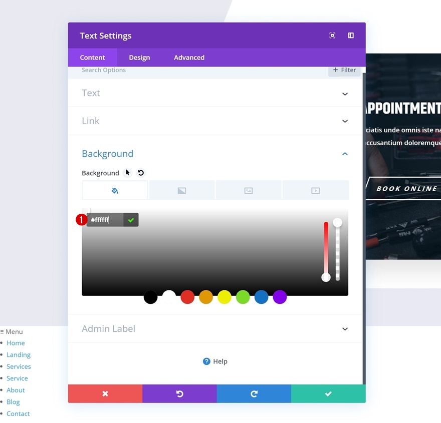 раскрывающееся липкое меню